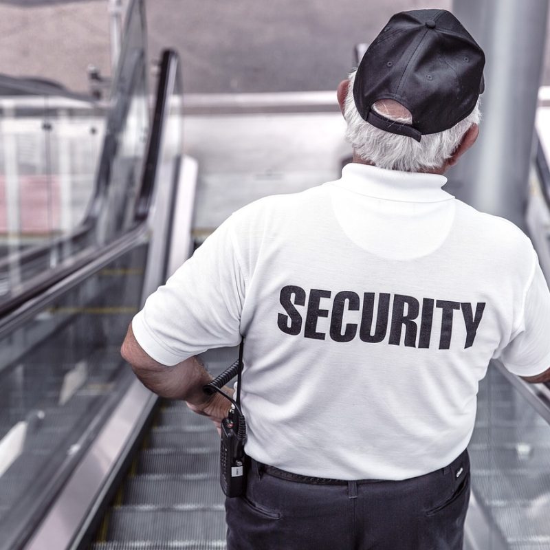 security, man, escalator, police, guard, officer, surveillance, control, monitoring, safety, uniform, back view, security, security, security, security, security, police, safety